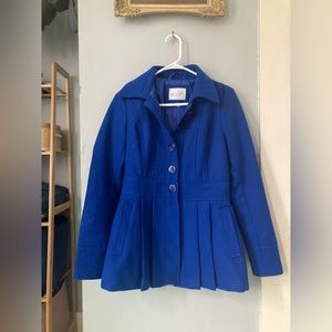 Delia’s blue pea coat